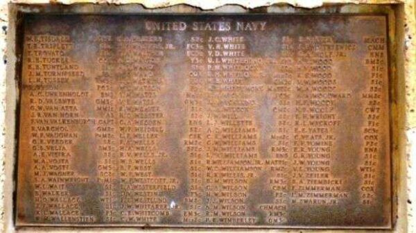 ARIZONA WORLD WAR II MEMORIAL ANCHOR PLAQUE C