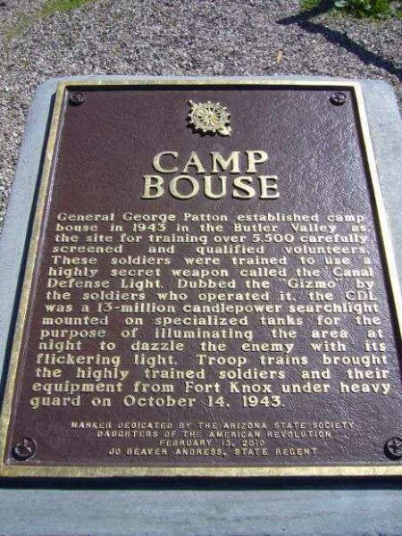 CAMP BOUSE MEMORIAL PLAQUE