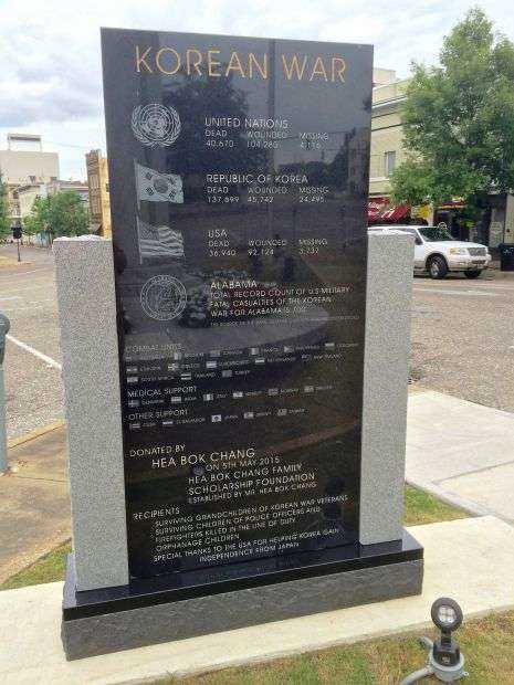 ALABAMA KOREAN WAR MEMORIAL BACK