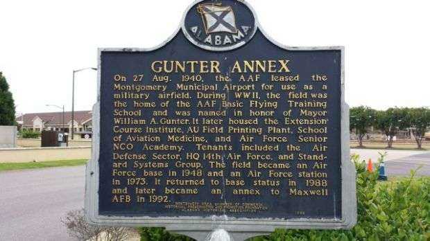 GUNTER ANNEX MEMORIAL MARKER