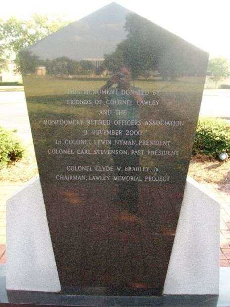 WILLIAM R. LAWLEY, JR. MEDAL OF HONOR MEMORIAL BACK