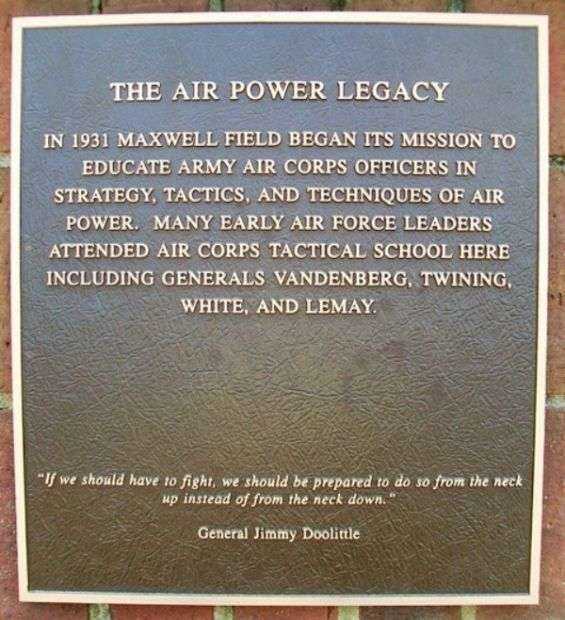 THE AIR POWER LEGACY MEMORIAL PLAQUE