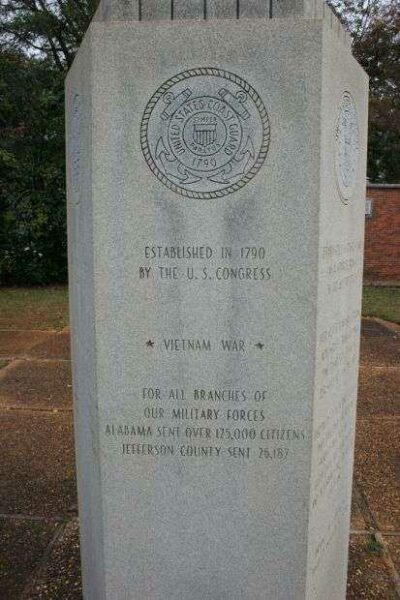 JEFFERSON COUNTY DISABLED AMERICAN VETERANS MEMORIAL SIDE E