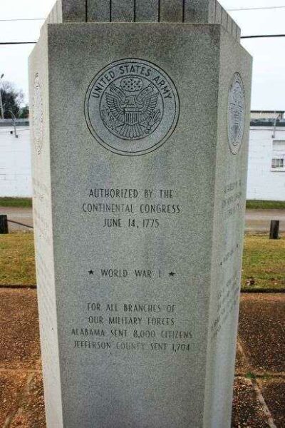 JEFFERSON COUNTY DISABLED AMERICAN VETERANS MEMORIAL SIDE B