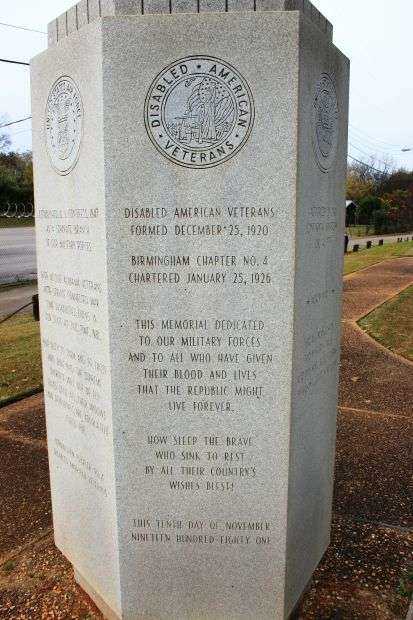 JEFFERSON COUNTY DISABLED AMERICAN VETERANS MEMORIAL SIDE A