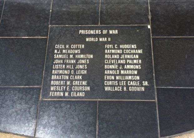 COVINGTON COUNTY WAR MEMORIAL PRISONER OF WAR PLAQUE