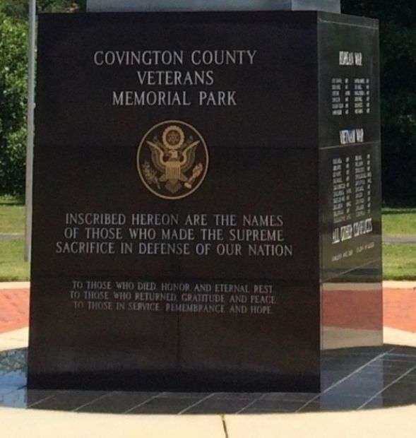 COVINGTON COUNTY WAR MEMORIAL SIDE A