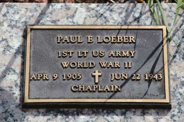 PAUL E LOEBER MEMORIAL CEMETERY STONE