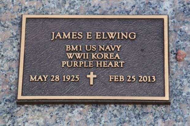 JAMES E ELWING MEMORIAL CEMETERY STONE