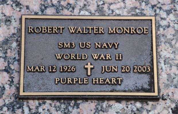 ROBERT WALTER MONROE MEMORIAL CEMETERY STONE