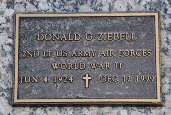 DONALD G ZIEBELL MEMORIAL CEMETERY STONE