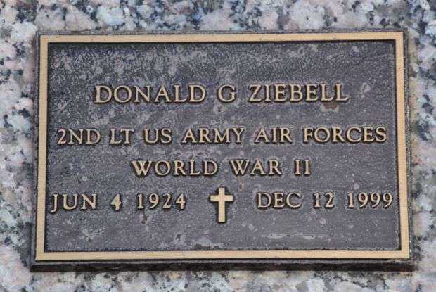 DONALD G ZIEBELL MEMORIAL CEMETERY STONE