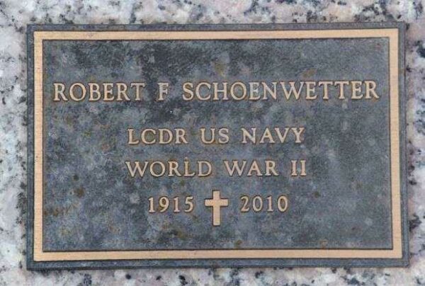 ROBERT F SCHOENWETTER MEMORIAL CEMETERY STONE