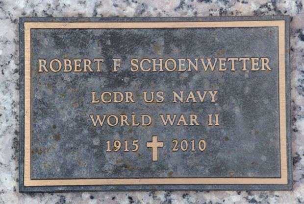 ROBERT F SCHOENWETTER MEMORIAL CEMETERY STONE