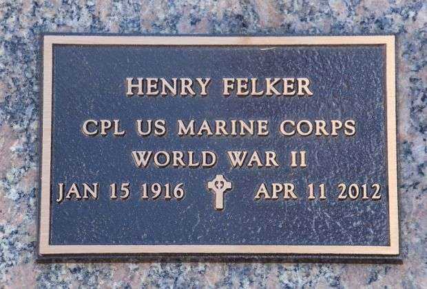 HENRY FELKER MEMORIAL CEMETERY STONE
