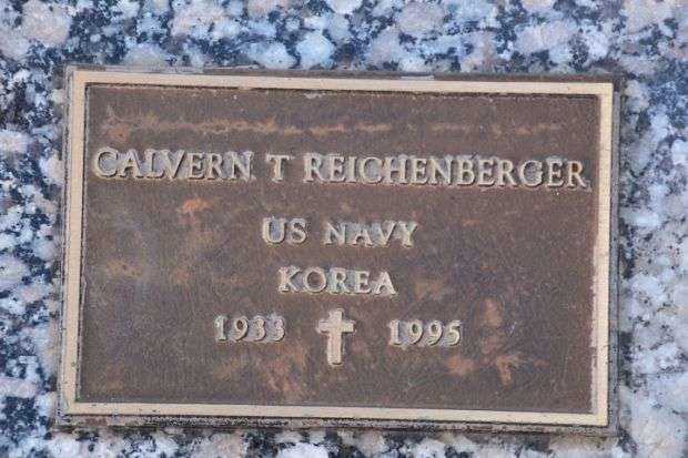 CALVERN T REICHENBERGER MEMORIAL CEMETERY STONE