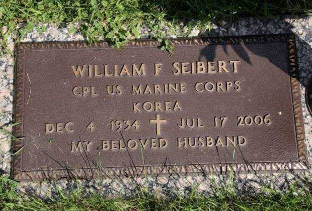 WILLIAM F SEIBERT MEMORIAL CEMETERY STONE