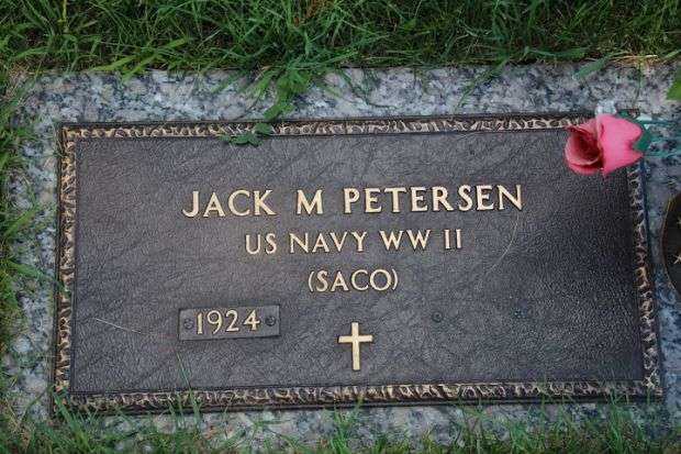 JACK M PETERSEN MEMORIAL CEMETERY STONE