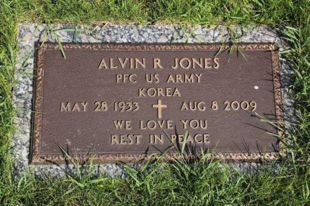 ALVIN R JONES MEMORIAL CEMETERY STONE