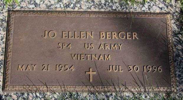 JO ELLEN BERGER MEMORIAL CEMETERY STONE