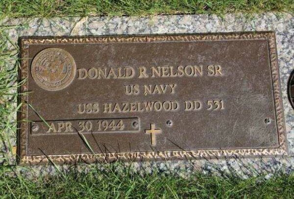DONALD R NELSON SR MEMORIAL CEMETERY STONE