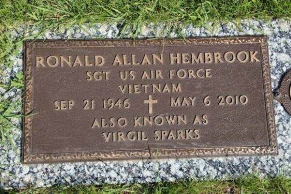 RONALD ALLAN HEMBROOK MEMORIAL CEMETERY STONE