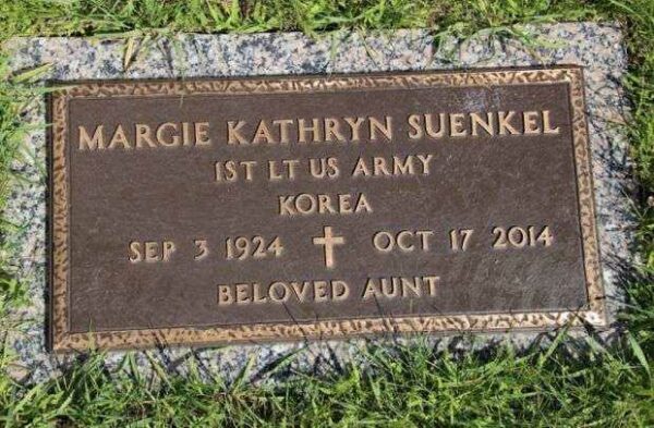 MARGIE KATHRYN SUENKEL CEMETERY STONE