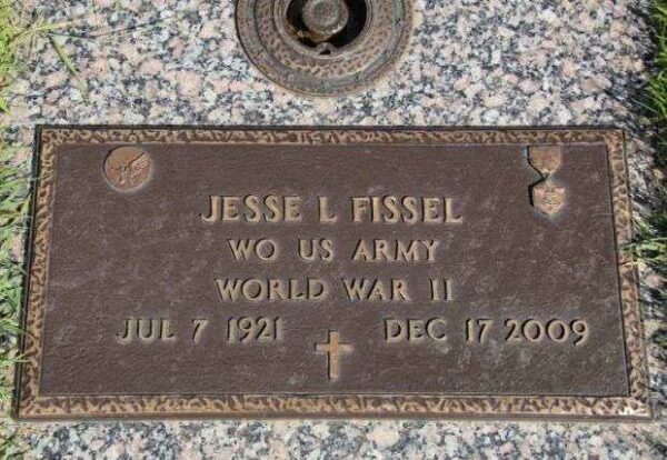 JESSE C FISSEL MEMORIAL CEMETERY STONE