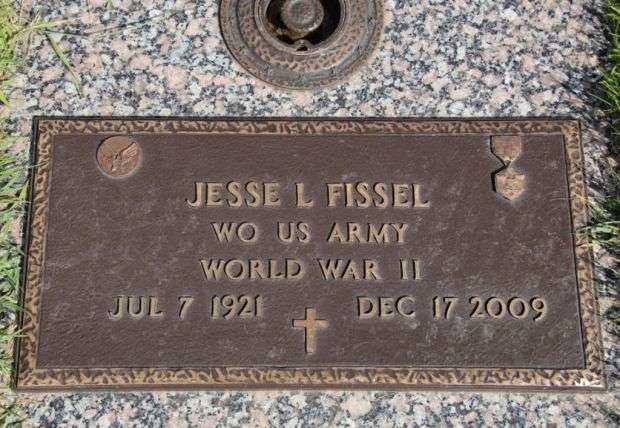 JESSE C FISSEL MEMORIAL CEMETERY STONE