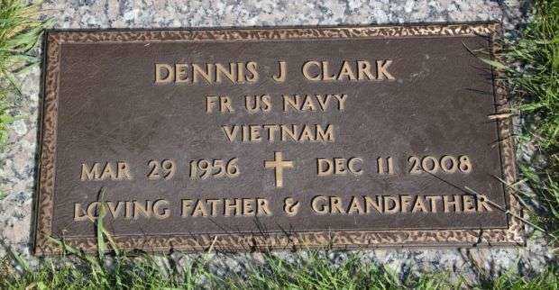 DENNIS J CLARK MEMORIAL CEMETERY STONE