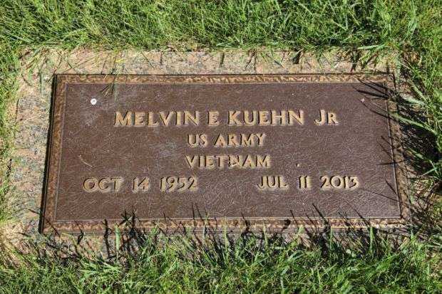 MELVIN E KUEHN JR MEMORIAL CEMETERY STONE