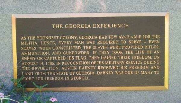 BLACK PATRIOTS MONUMENT PLAQUE C