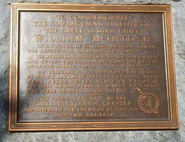 WILLIAM MCINTOSH WAR MEMORIAL PLAQUE