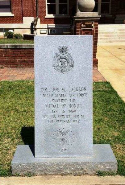 COL. JOE M. JACKSON MEDAL OF HONOR WAR MEMORIAL