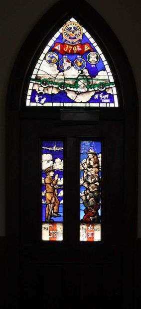379TH BOMBARDMENT GROUP WAR MEMORIAL STAINED GLASS WINDOW