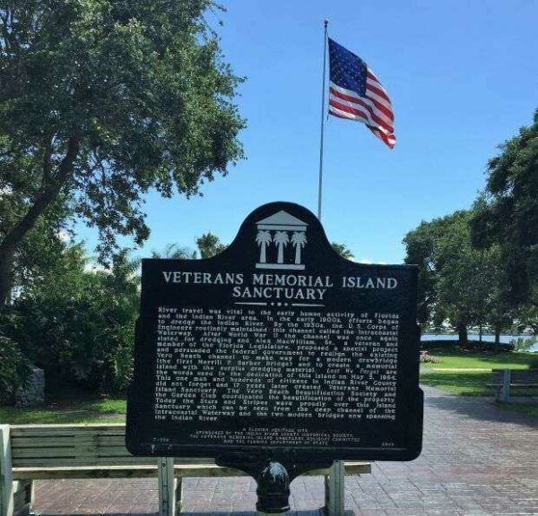 VETERANS MEMORIAL ISLAND SANCTUARY MARKER