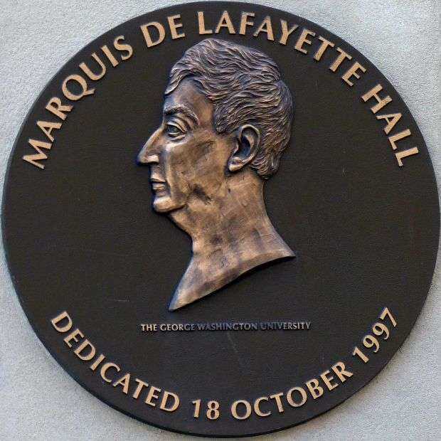 MARQUIS DE LAFAYETTE HALL MEMORIAL PLAQUE B