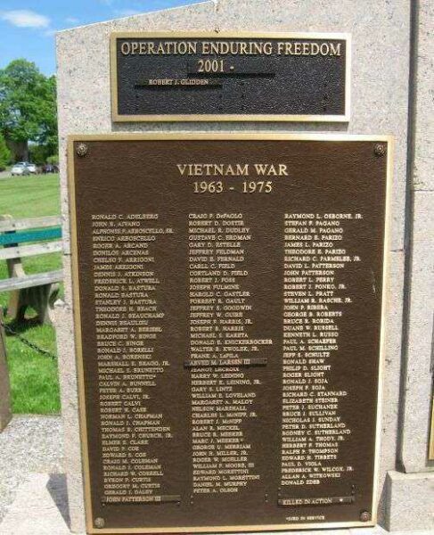 DURHAM VETERANS MEMORIAL PLAQUE F