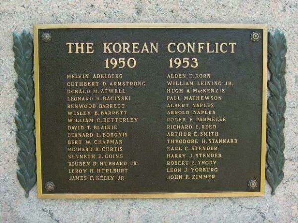 DURHAM VETERANS MEMORIAL PLAQUE E