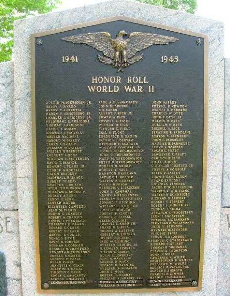 DURHAM VETERANS MEMORIAL PLAQUE D