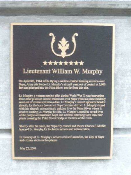LIEUTENANT WILLIAM W. MURPHY MEMORIAL PLAQUE