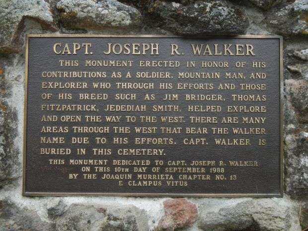 CAPT. JOSEPH R. WALKER MEMORIAL PLAQUE