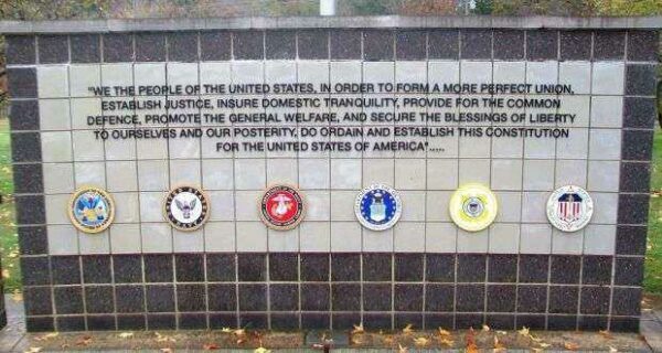 VETERANS WALL OF HONOR PREAMBLE TO THE US CONSTITUTION MEMORIAL