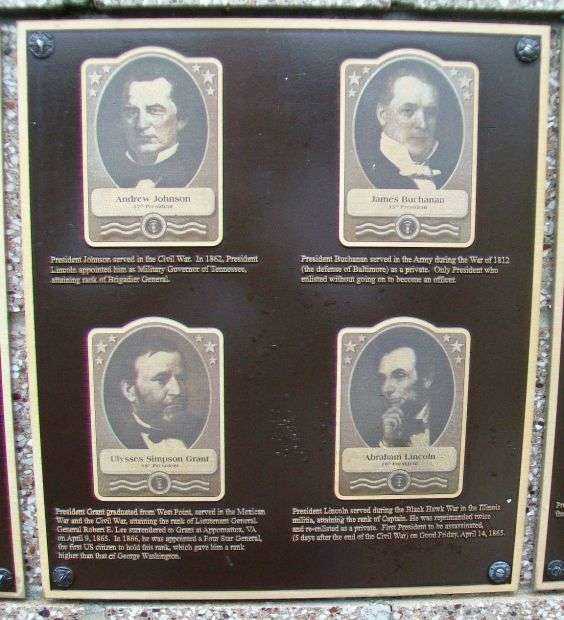 UNITED STATES COMMANDERS IN CHIEF WAR MEMORIAL PLAQUE C