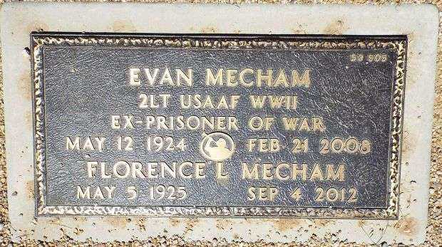 EVAN MECHAM MEMORIAL CEMETERY STONE