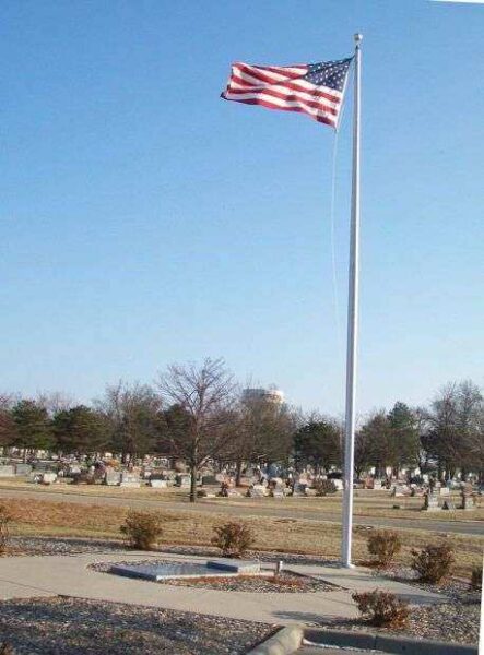 MCPHERSON DEPARTED COMRADES MEMORIAL FLAGPOLE