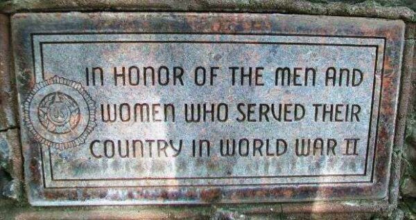 MARQUETTE WORLD WAR II MEMORIAL GATES TABLET A