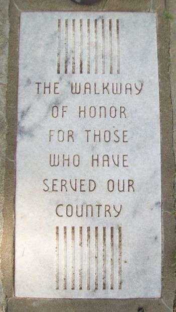 MARQUETTE WALKWAY OF HONOR MEMORIAL STONE