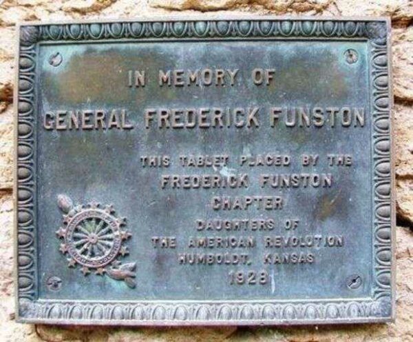 GENERAL FREDERICK FUNSTON MEMORIAL PLAQUE