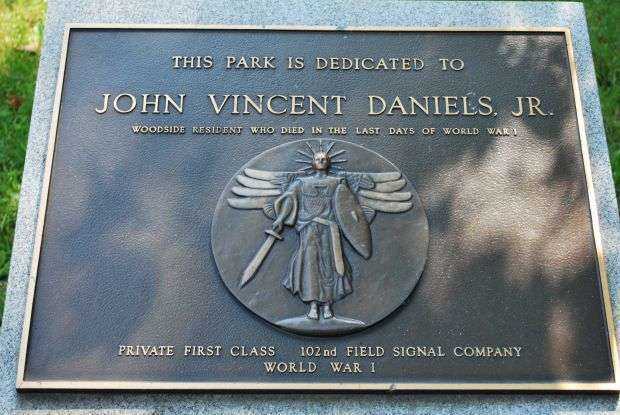 JOHN VINCENT DANIELS JR MEMORIAL PLAQUE
